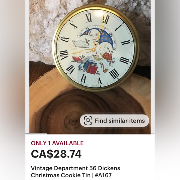 Vtg 80’s Department 56 metal serving tray for Christmas/New Year’s celebration - Picture 10 of 12